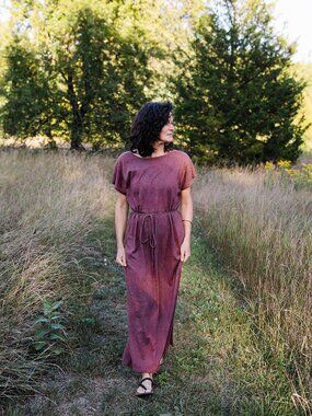 Conscious Clothing Cairo Dress in Russet